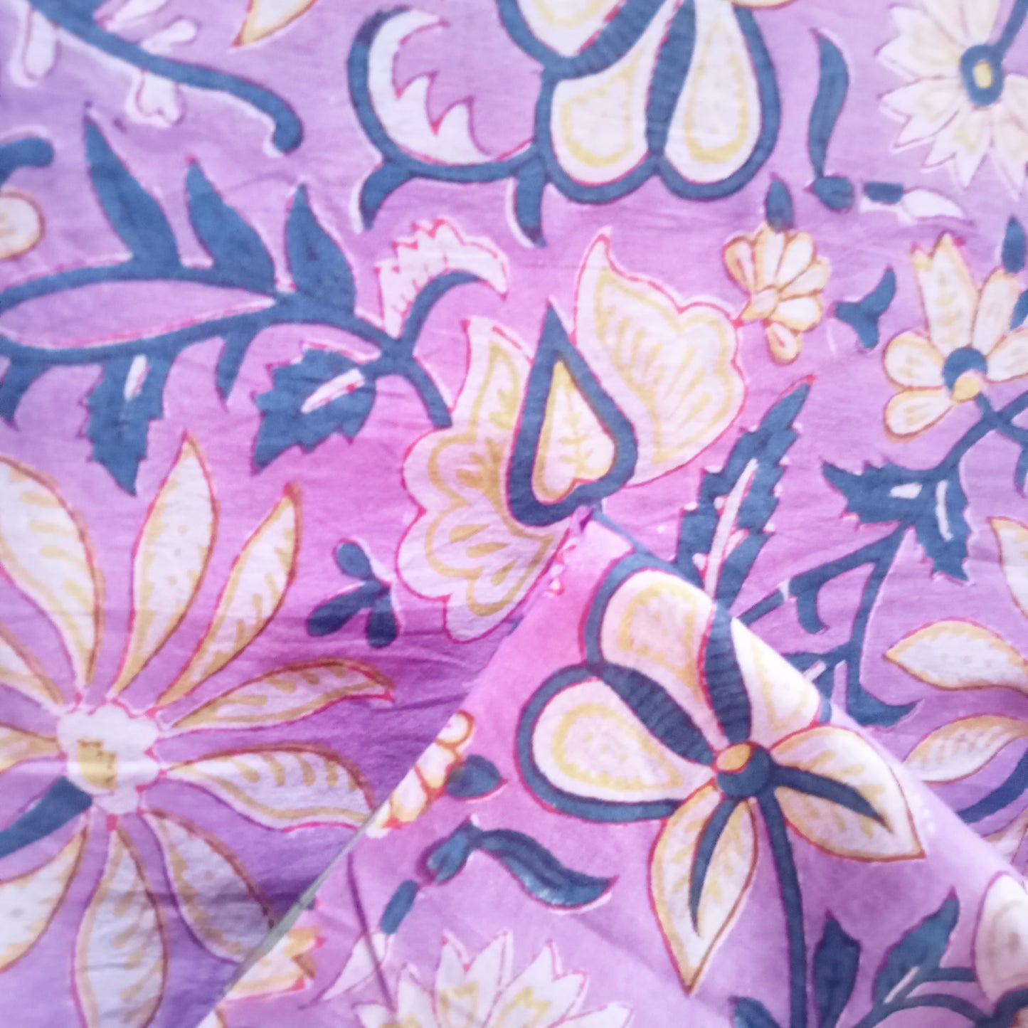 Indian cotton voile floral print - sold by 1/2mtr