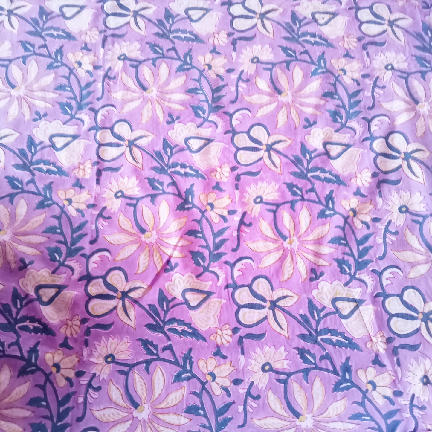 Indian cotton voile floral print - sold by 1/2mtr