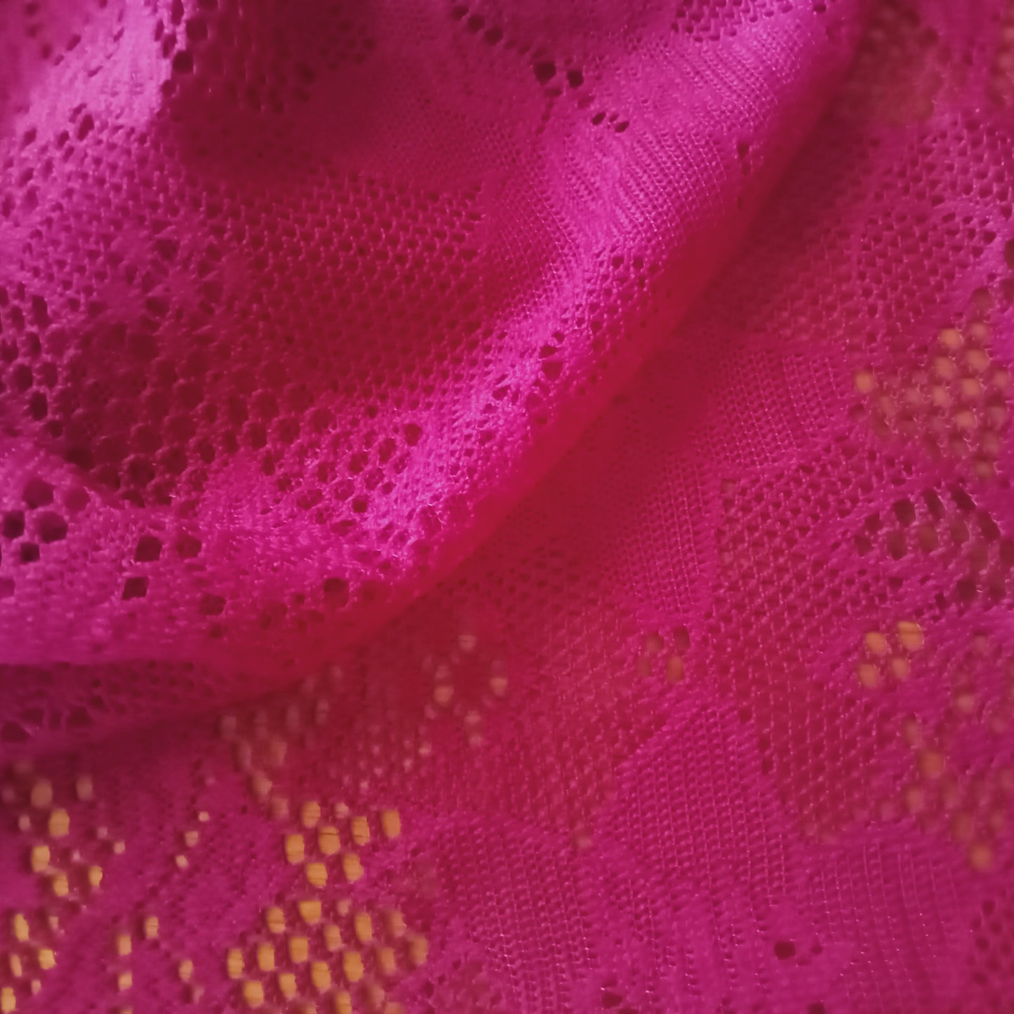 Marishka - fushcia floral lace -1/2mtr sold by