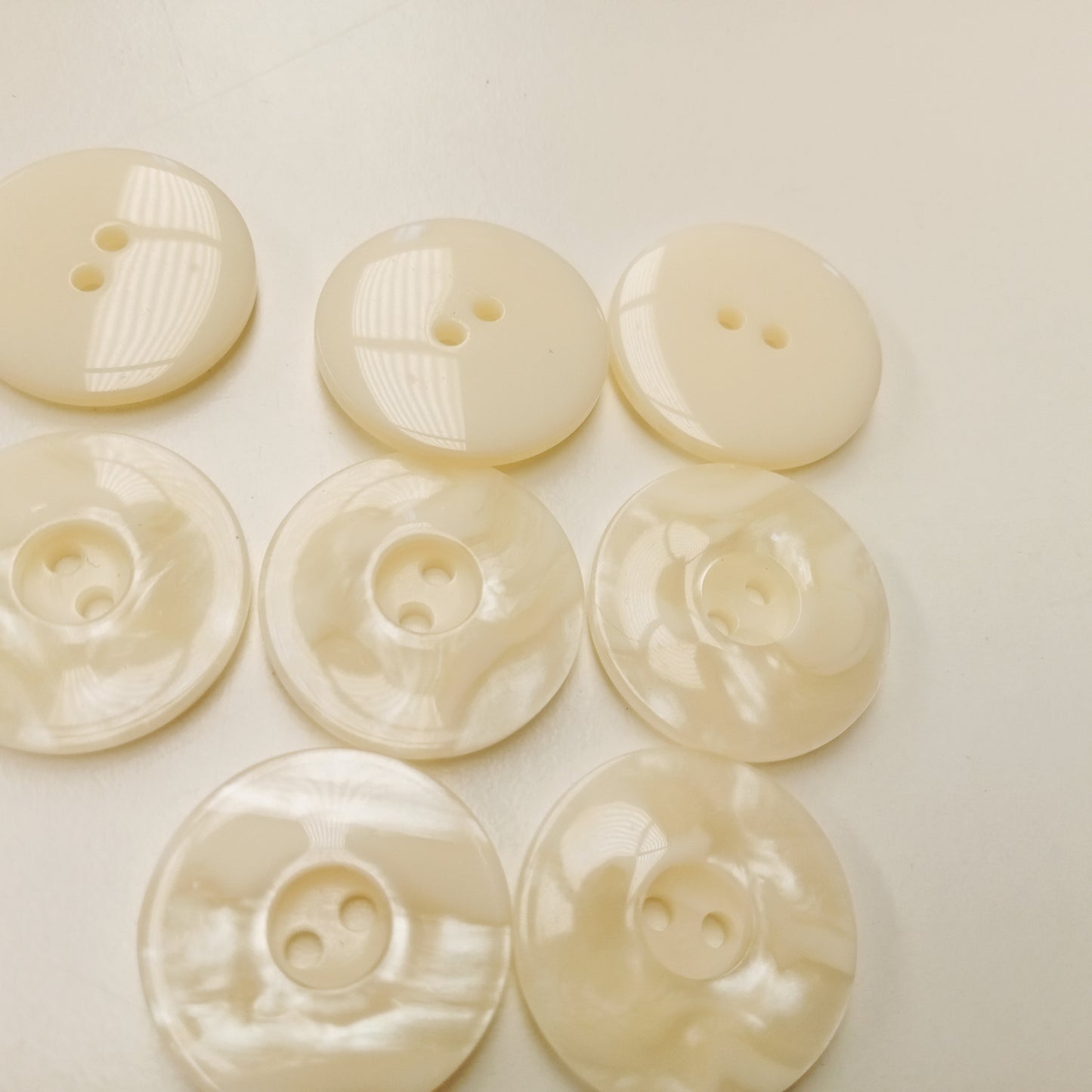 pearl Ivory 2 hole buttons - 1