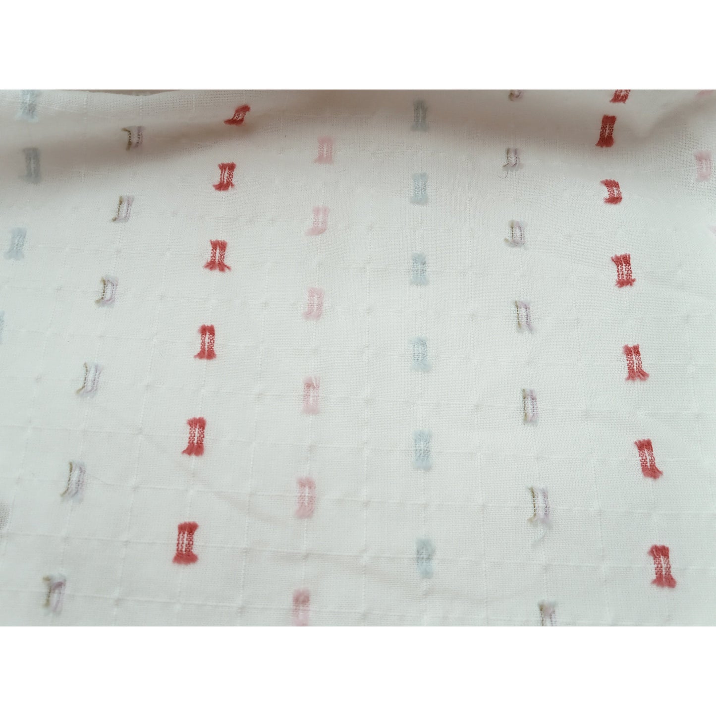 Bows embellished woven cotton fabric - 1.50mtrs