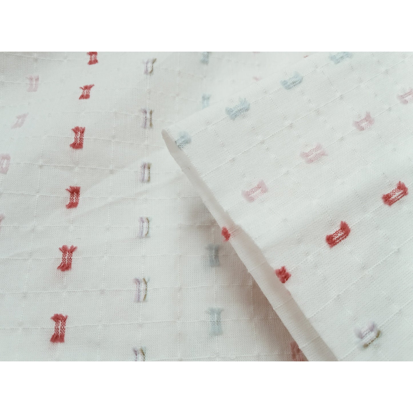 Bows embellished woven cotton fabric - 1.50mtrs