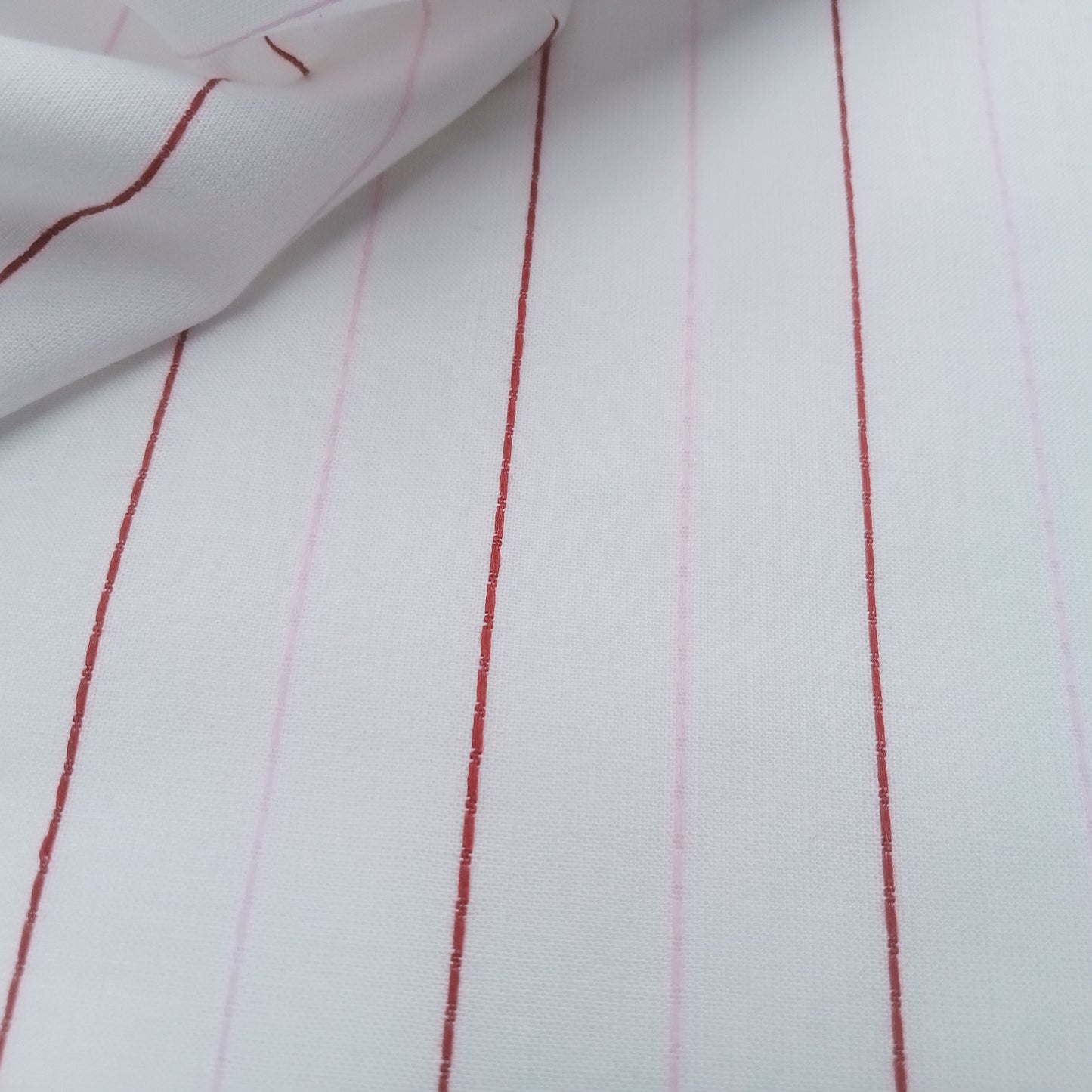 Pinstripe woven cotton fabric - sold by 1/2mtr