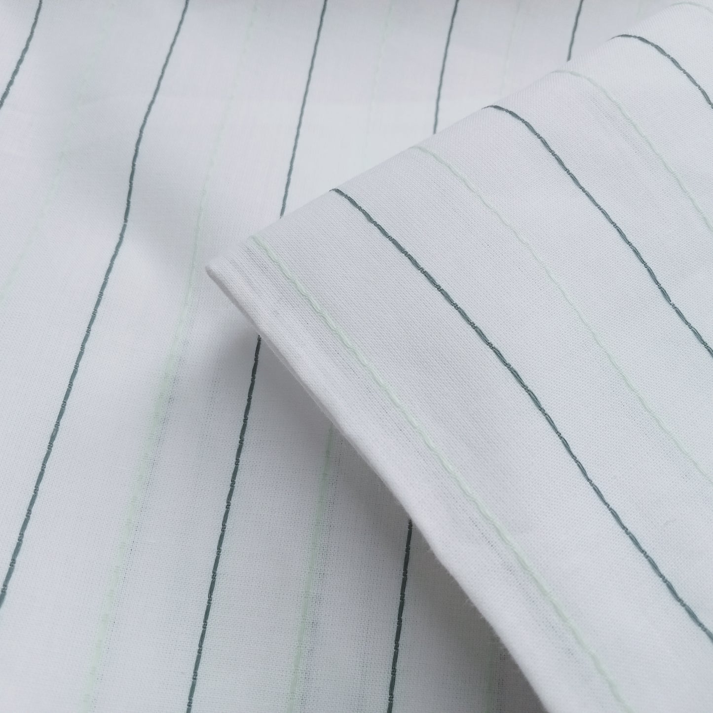 Pinstripe woven cotton fabric - sold by 1/2mtr