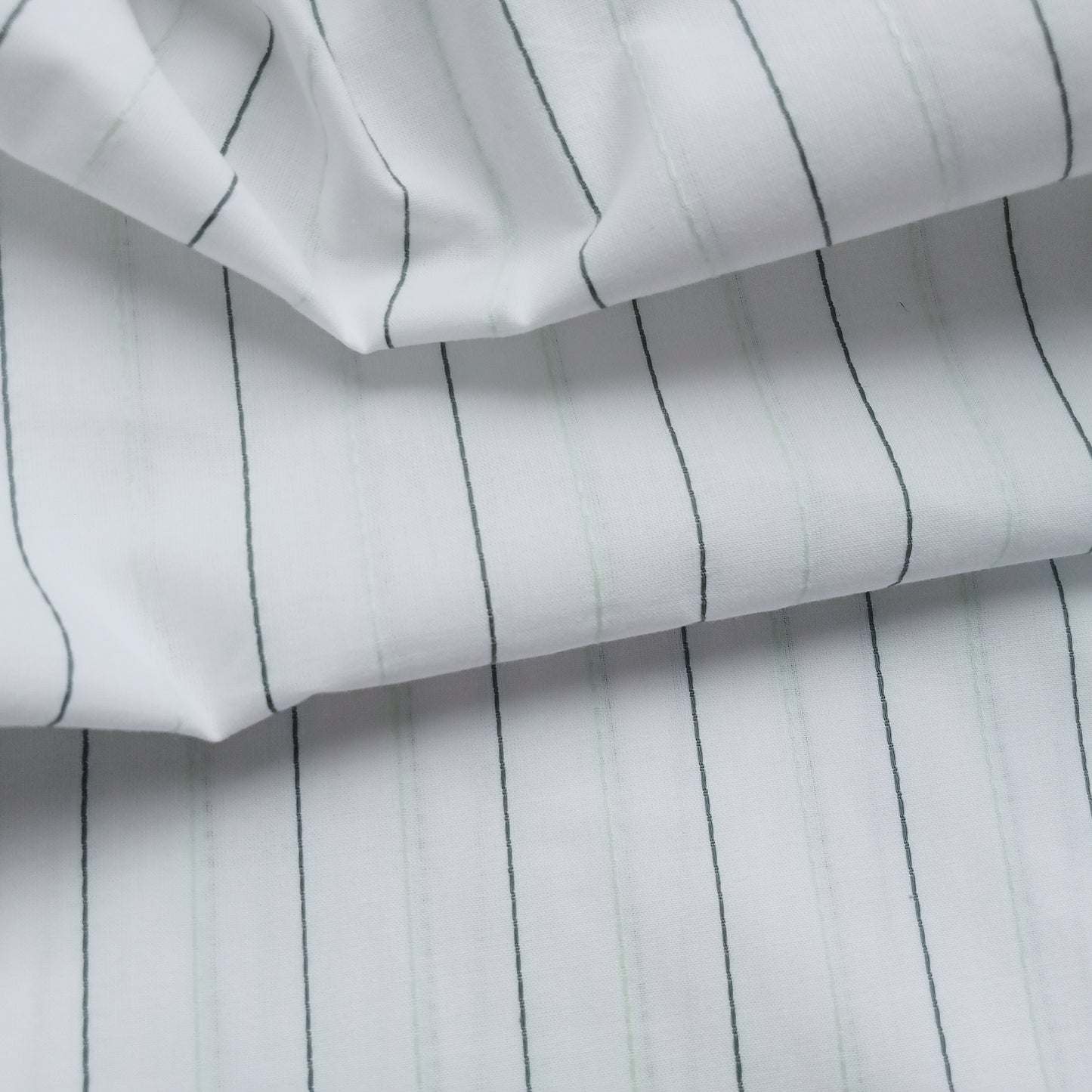 Pinstripe woven cotton fabric - sold by 1/2mtr