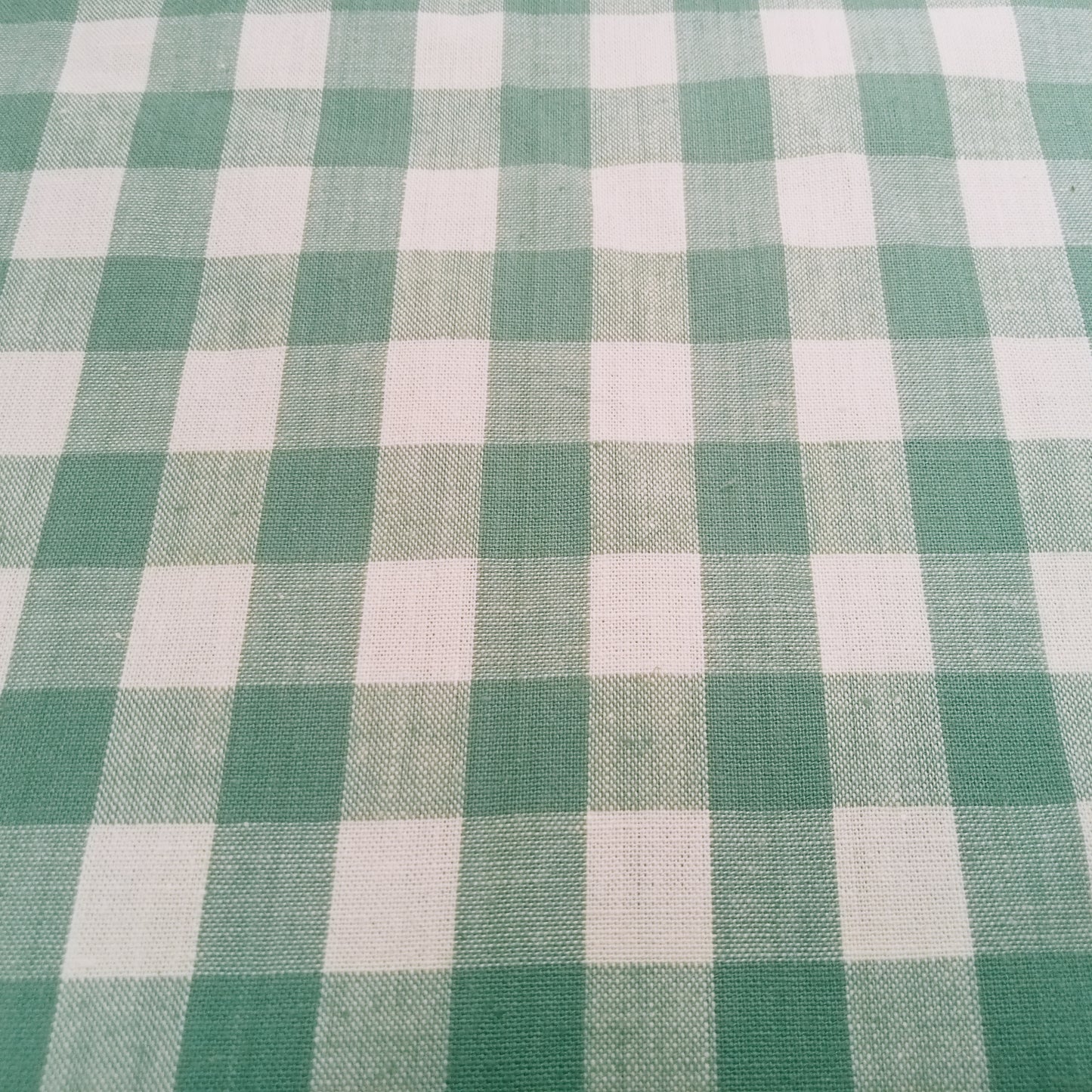 Gingham check cotton fabric - sold by 1/2mtr