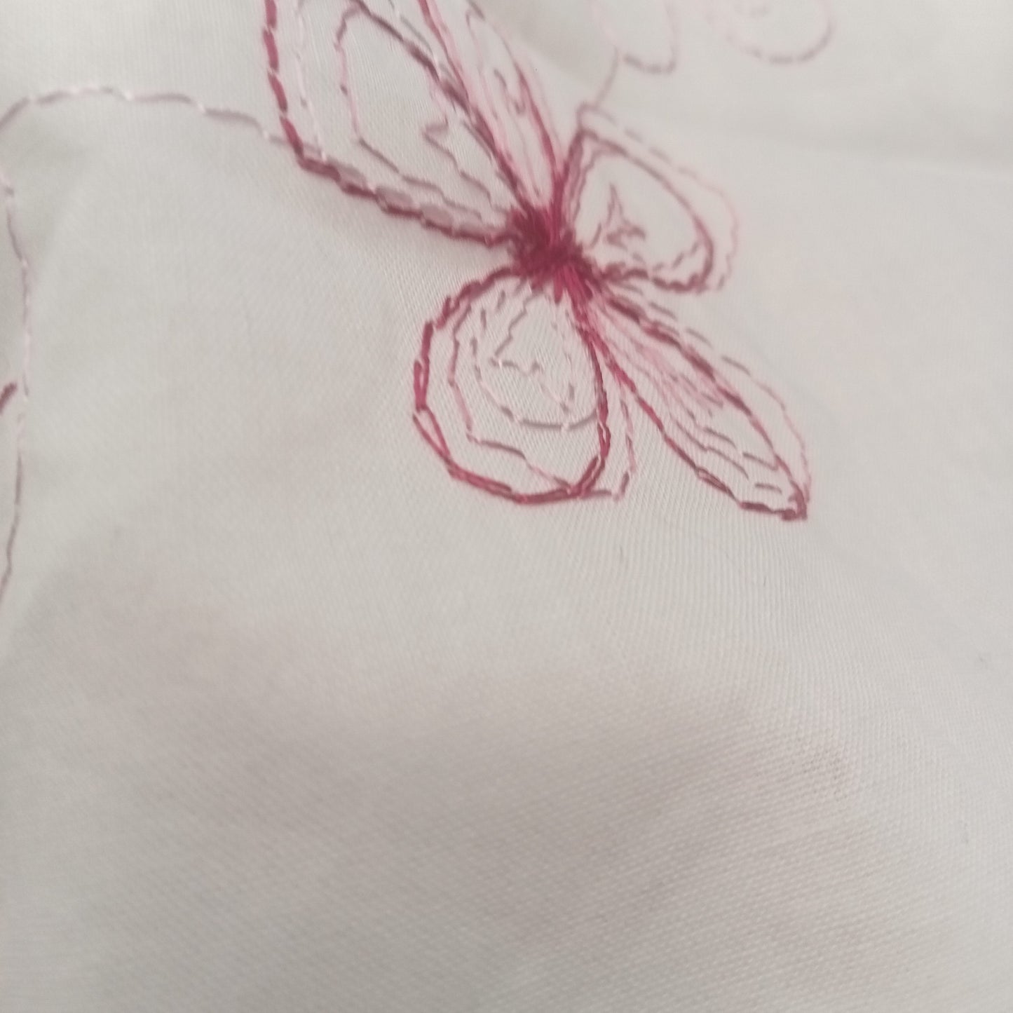 Sketch embroidered cotton fabric - 1.85mtrs