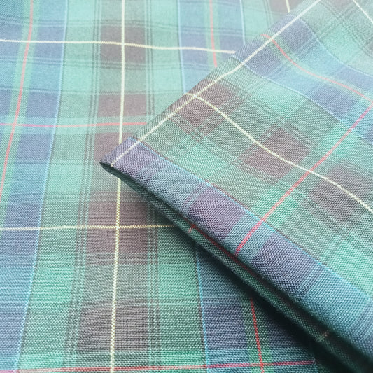 Plaid check woven fabric - sold by 1/2mtr
