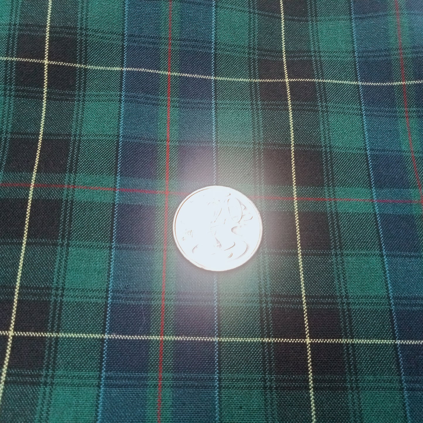 Plaid check woven fabric - sold by 1/2mtr
