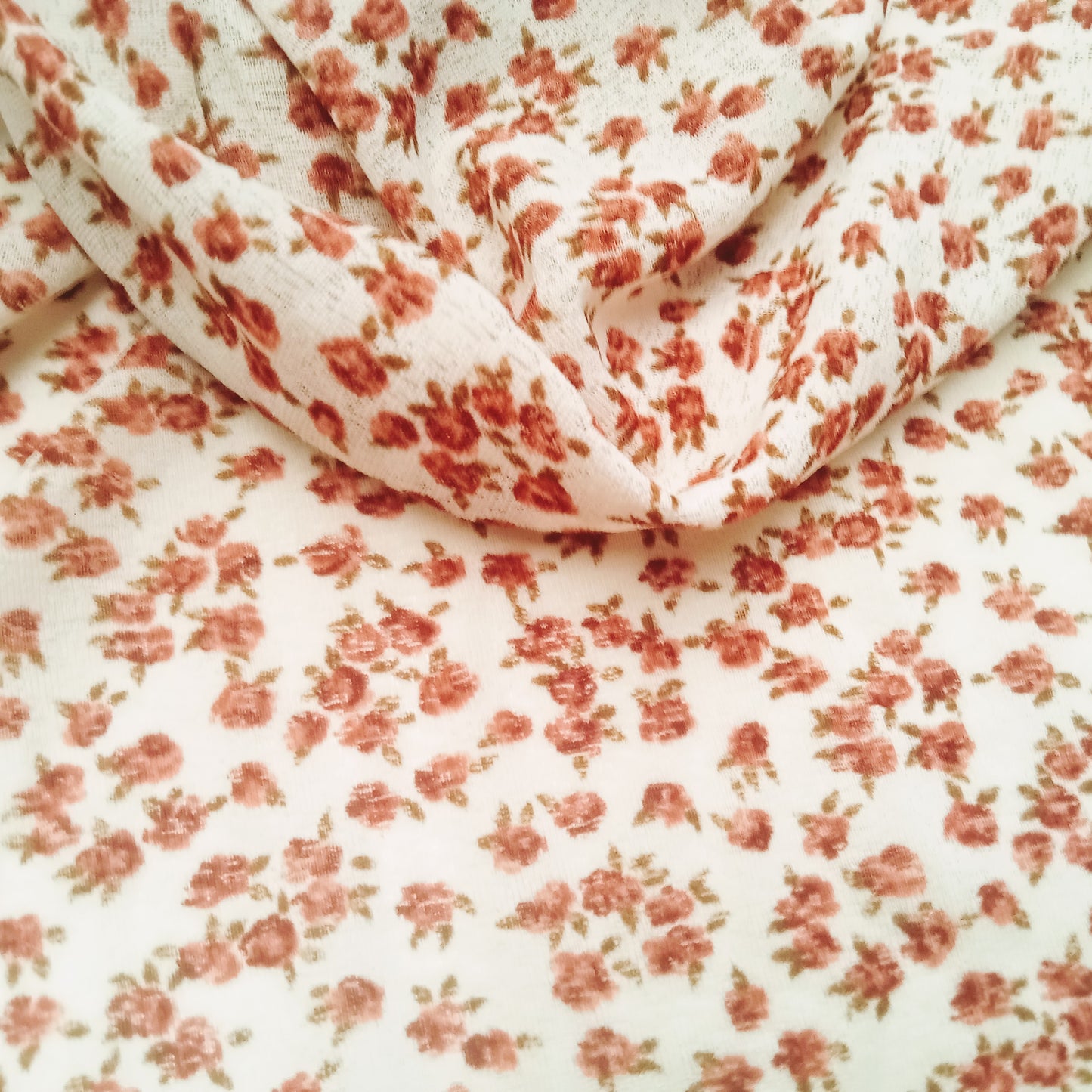 Floral stretch mesh - sold by 1/2mtr