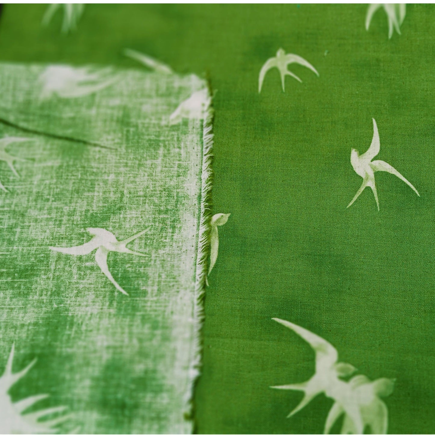 Doves - woven cotton/linen