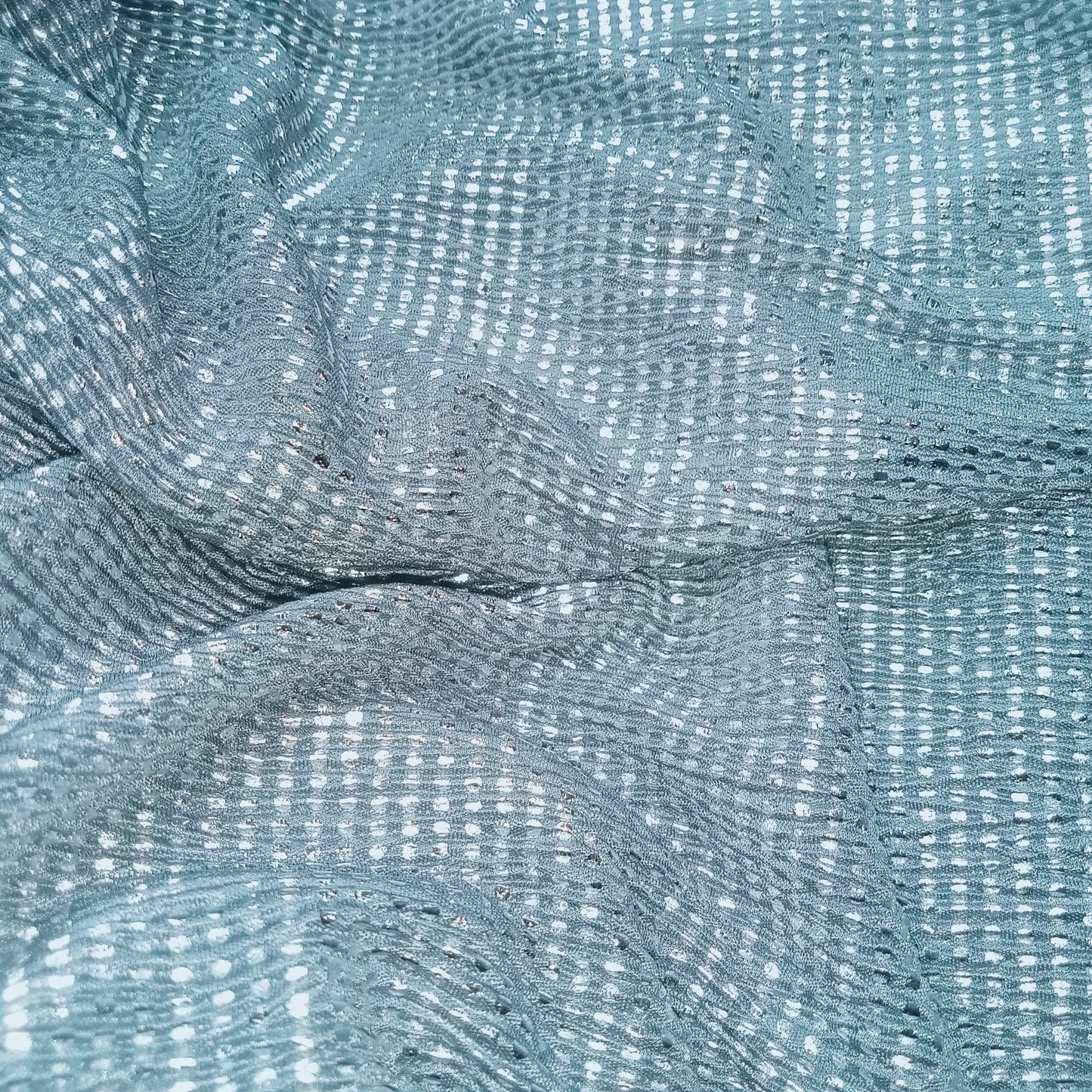 Shimmer - crush jersey silver/grey - sold by 1/2mtr