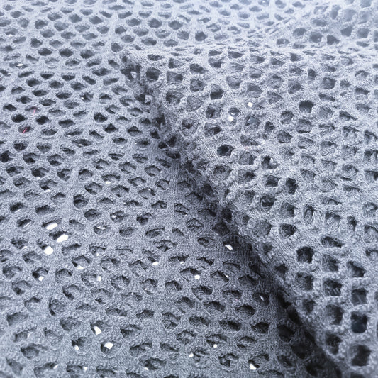 Mesh fabric black - sold by 1/2mtr