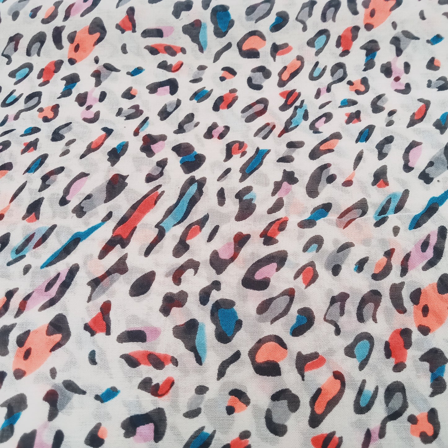 leopard printed cotton voile - sold by 1/2mtr