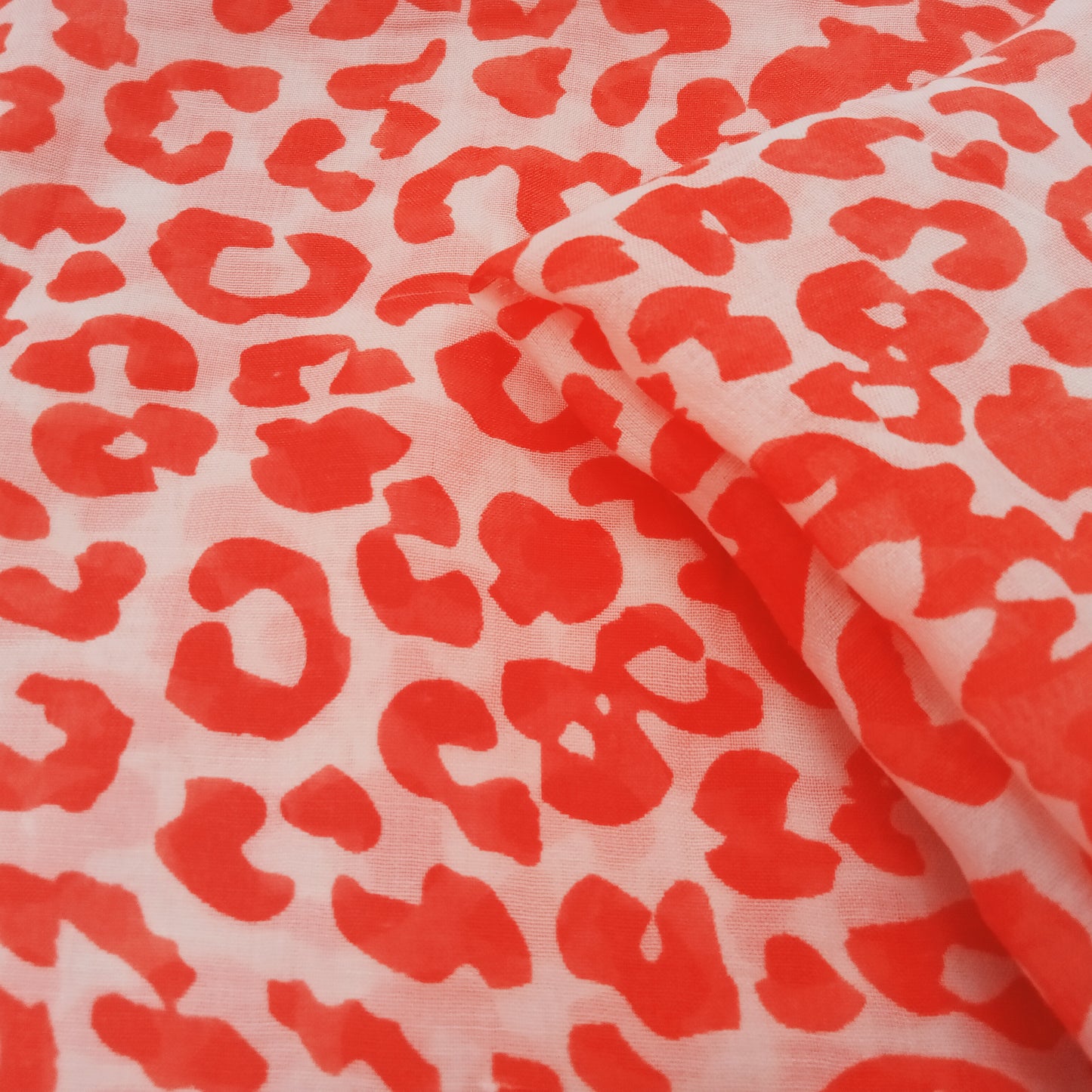 leopard printed cotton voile - sold by 1/2mtr