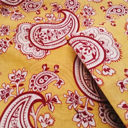 Paisley printed cotton voile - 2.00mts