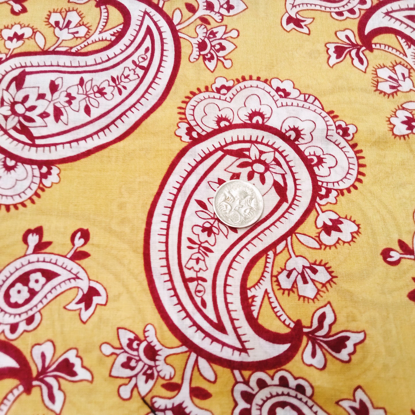 Paisley printed cotton voile - 2.00mts