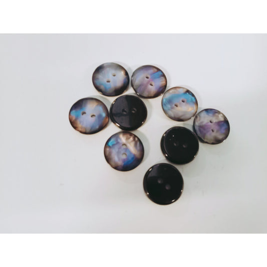 Blue pearl 2 hole buttons