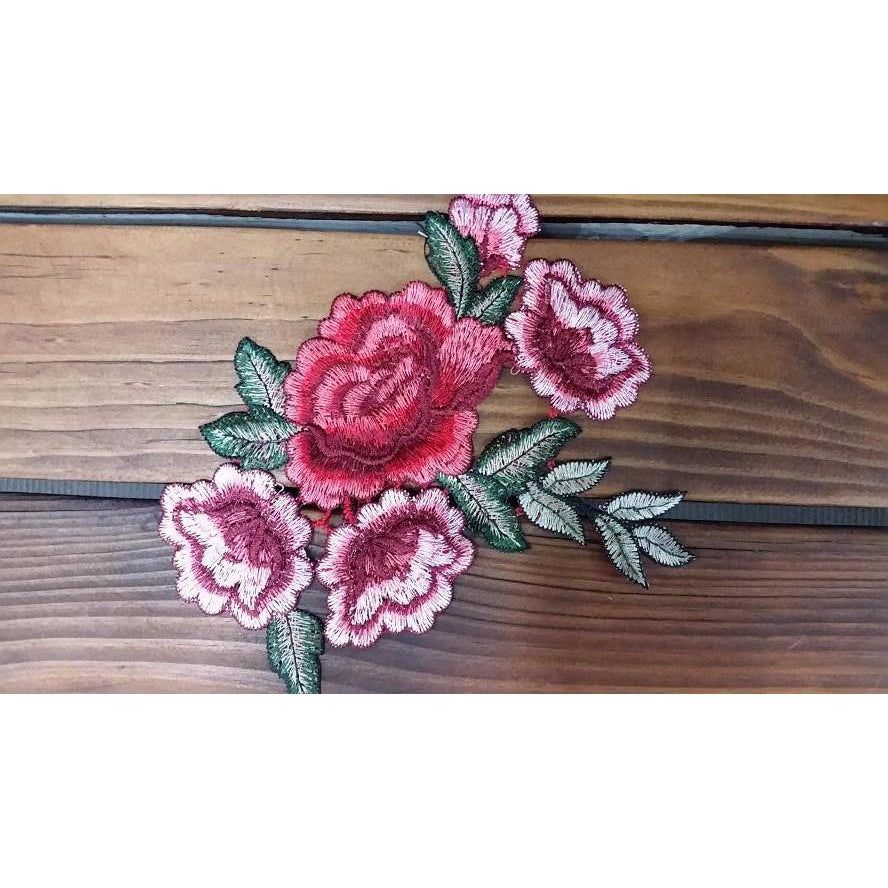 floral embroidered applique