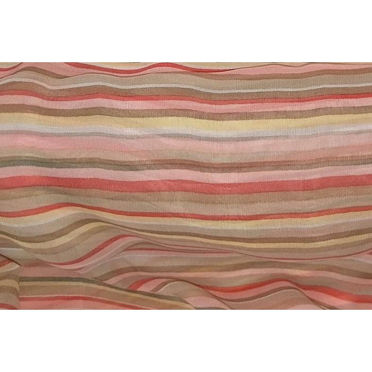 candy - striped silk chiffon