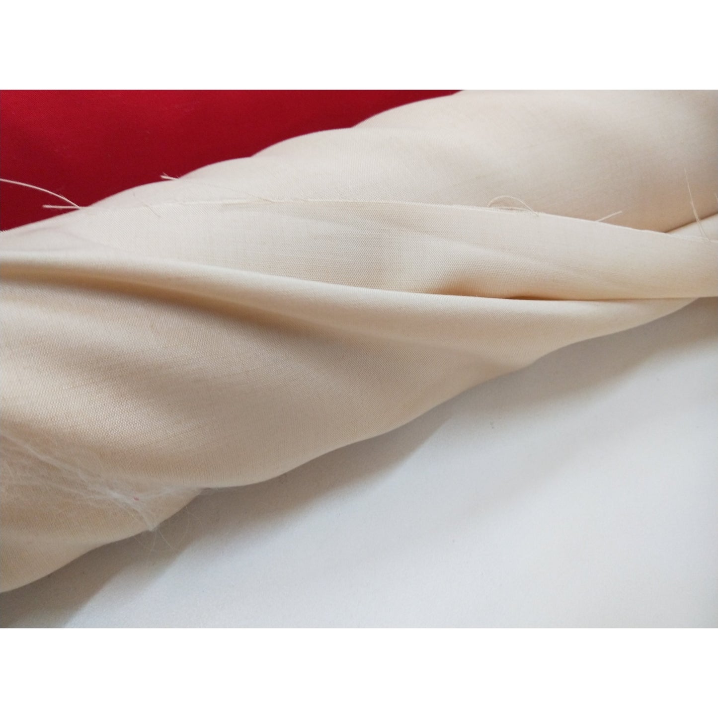 Angelo Vasino woven silk/rayon fabric - cream-sold in 1/2mtr
