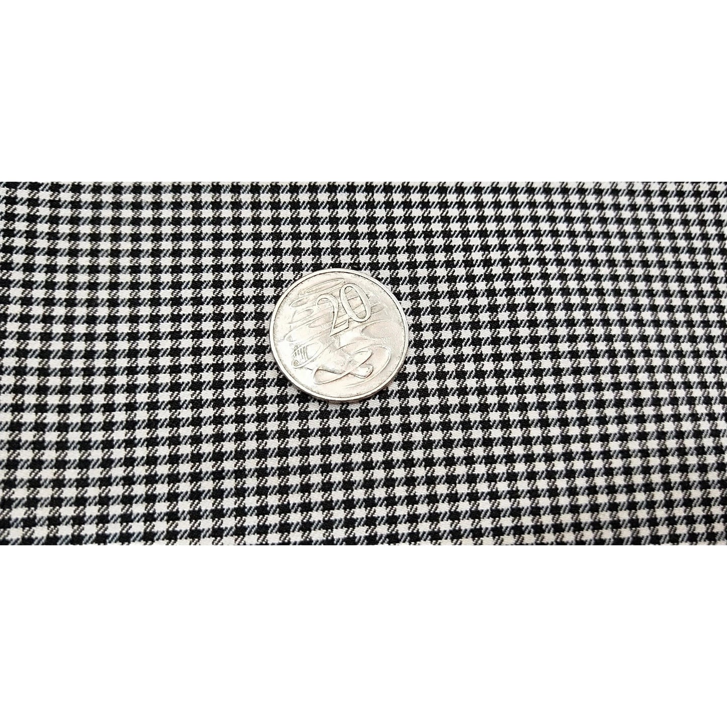 Houndstooth bengaline woven fabric - sold by 1/2mtr