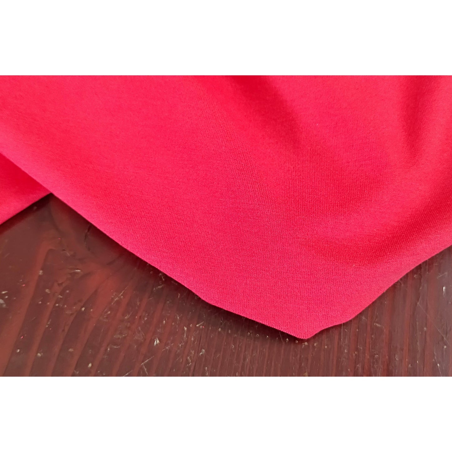 viscose/spandex fabric - red- sold by 1/2mtr