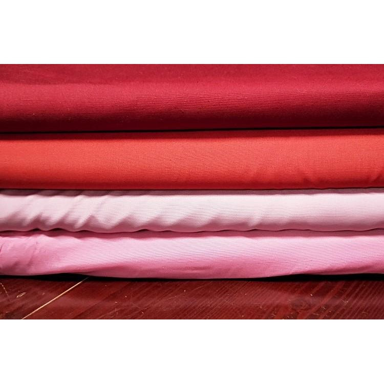 Angelo Vasino - woven rayon/silk fabric - red- sold in 1/2mtr