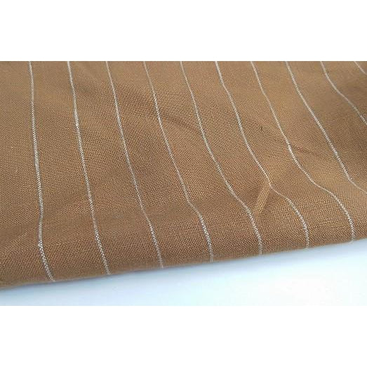 pinstripe cotton linen woven fabric - sold by 1/2mtr