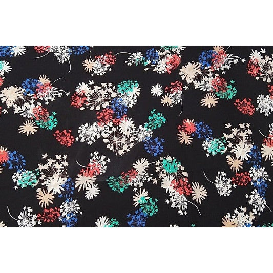 fireworks -woven printed rayon - sold by 1/2mtr