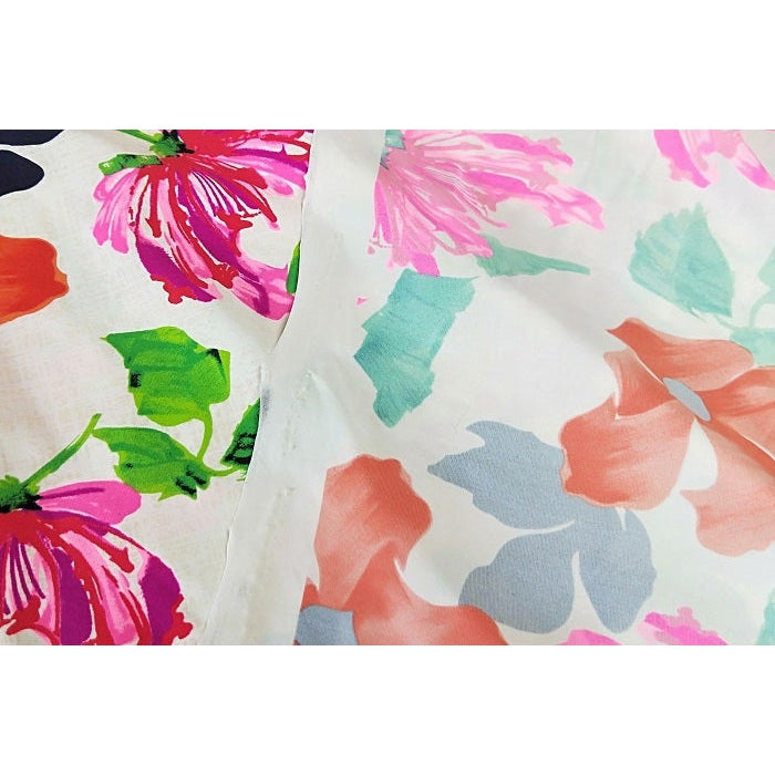 Janelle - floral printed stretch fabric - sold by  1/2mtr