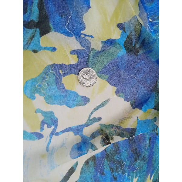 Abstract design chiffon - sold by 1/2mtr