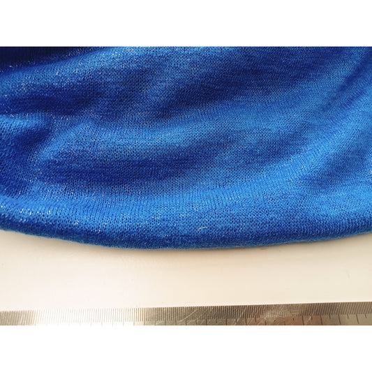 Royal blue - shimmer knit - sold by 1/2mtr